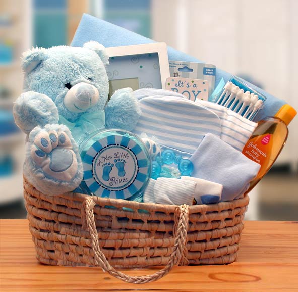 Our Precious Baby Carrier - Blue- baby boy gift basket - new baby